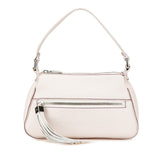 シャネル ロゴ フリンジ ワンショルダーバッグ アイボリー ボルドー カーフ レディース CHANEL 【中古】